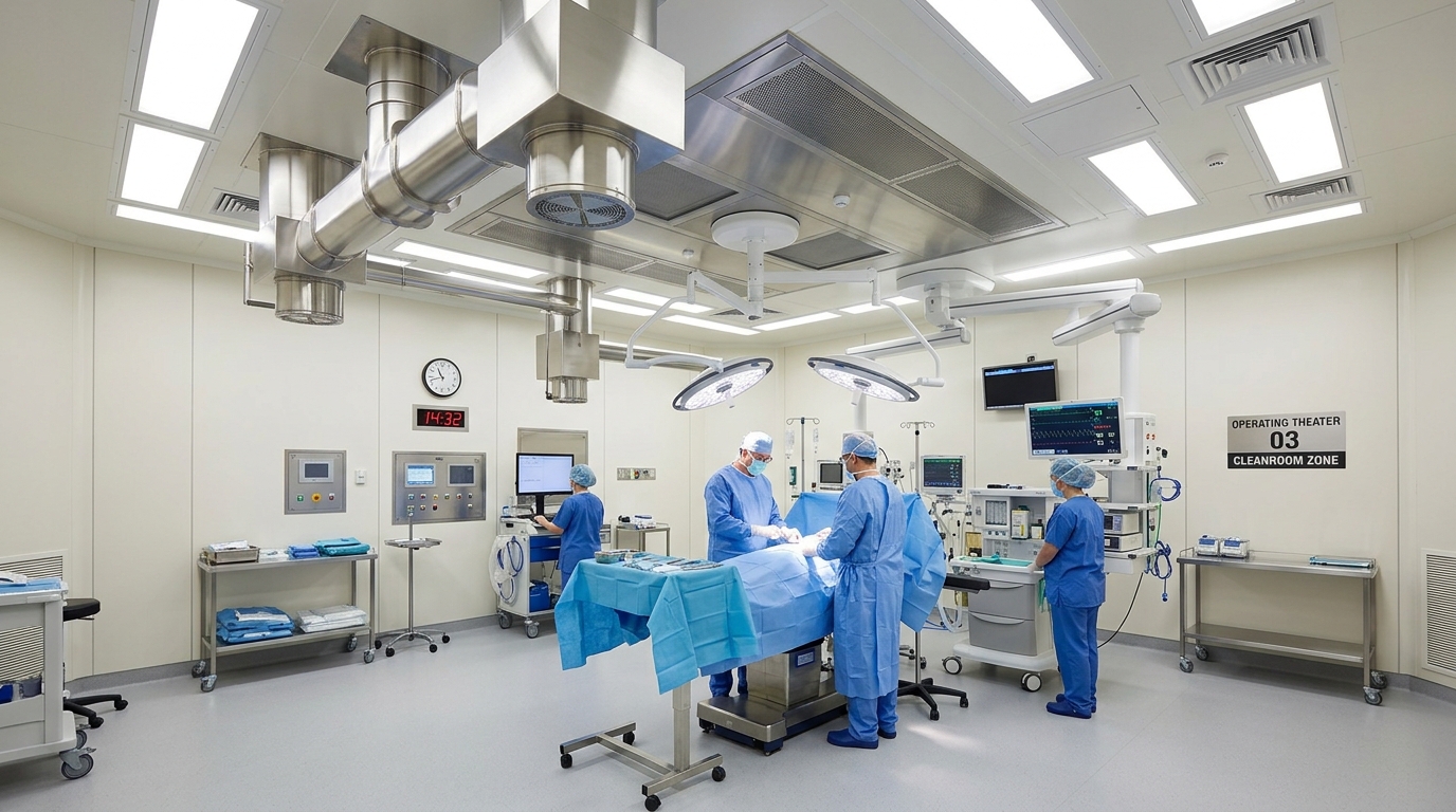Hastanelerde ve İlaç Tesislerinde Hijyenik Havalandırma ve Temiz Oda (Cleanroom) Standartları